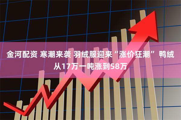 金河配资 寒潮来袭 羽绒服迎来“涨价狂潮” 鸭绒从17万一吨涨到58万