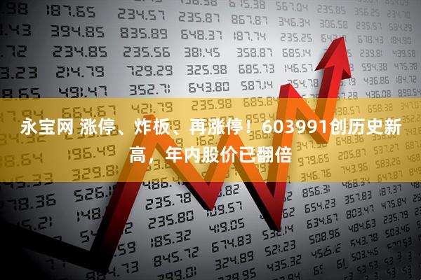 永宝网 涨停、炸板、再涨停！603991创历史新高，年内股价已翻倍